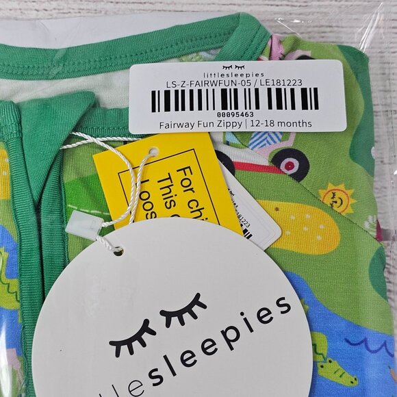 NIB Little Sleepies Fairway Fun Zippy Size 12-18 months - Picture 2 of 3